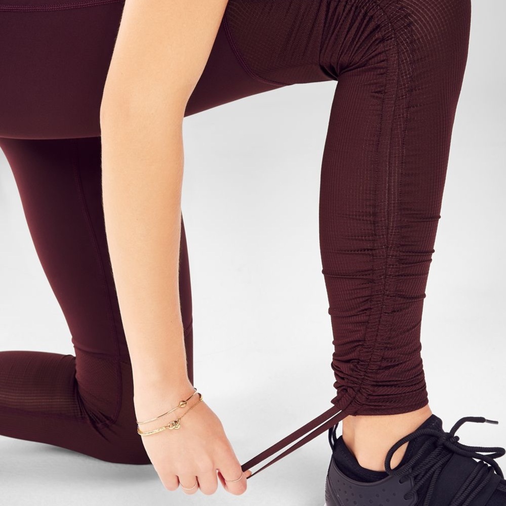 Cashel Foldover Pureluxe Legging - Burgundy